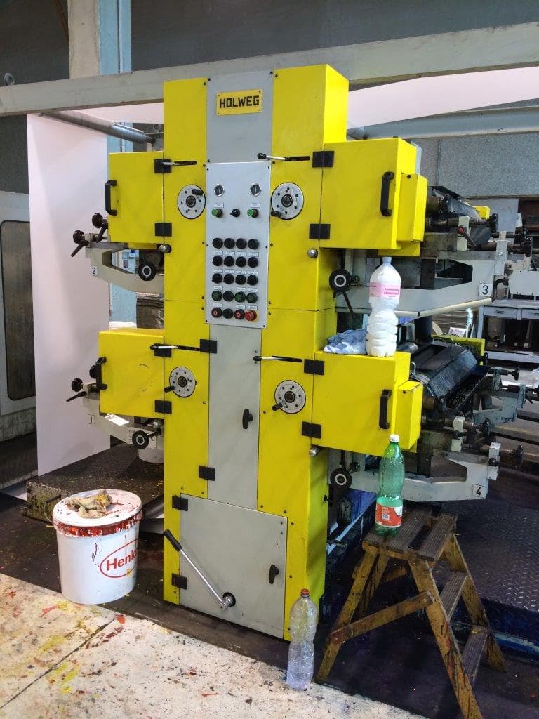 2nd hand Flat Bag Making Machine with 4 color in_line press